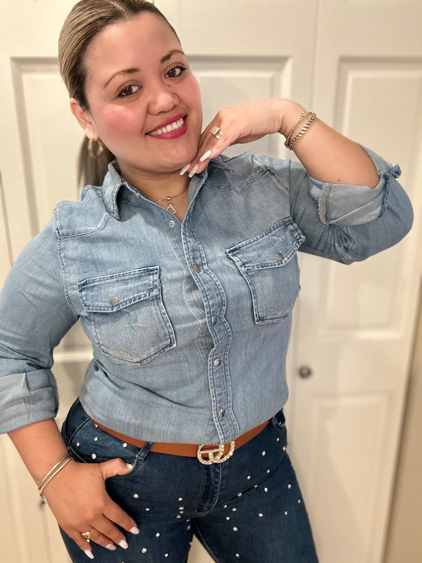 Blusa Jeans Karla