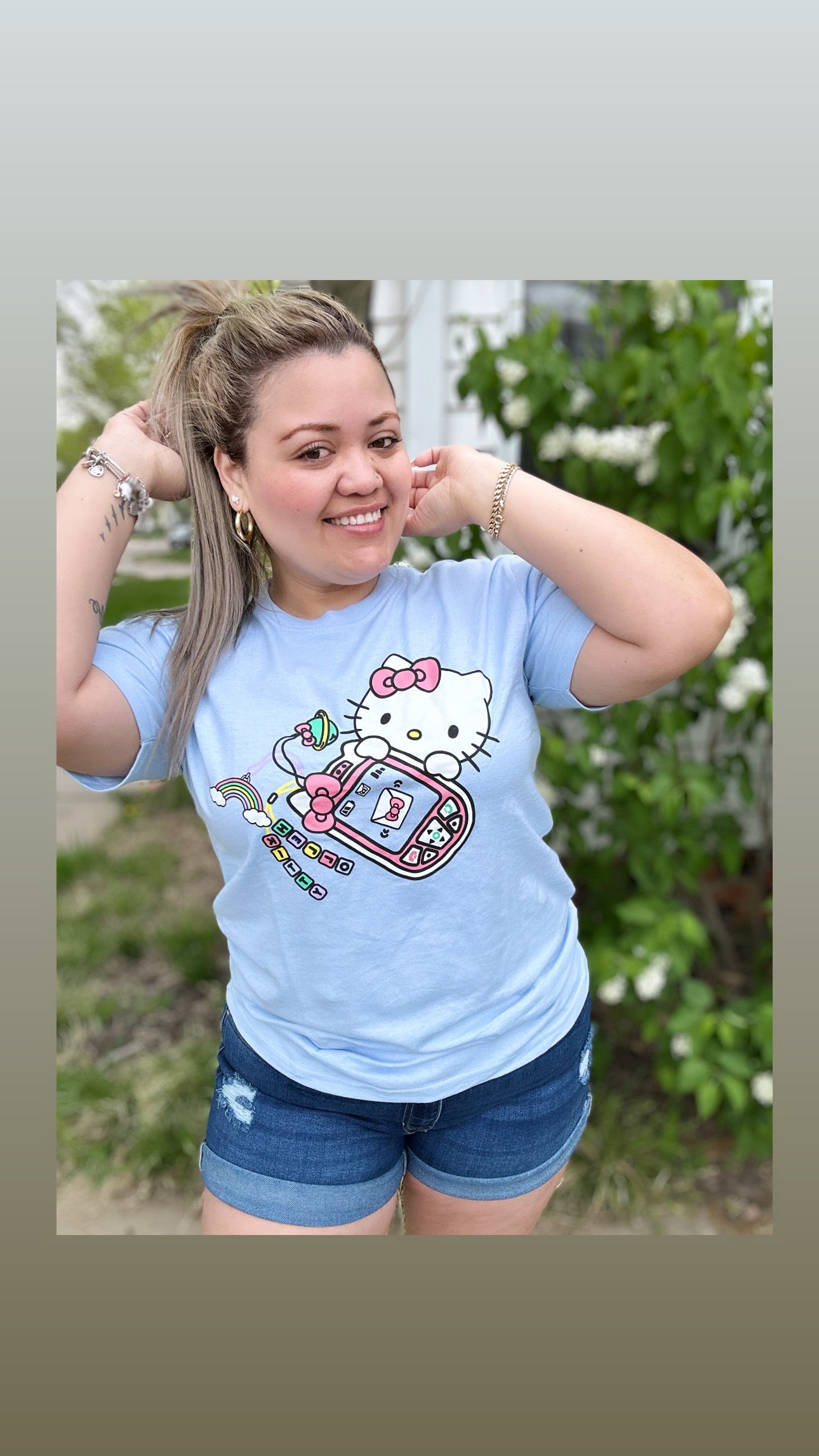 Playera hello kitty 3 colores