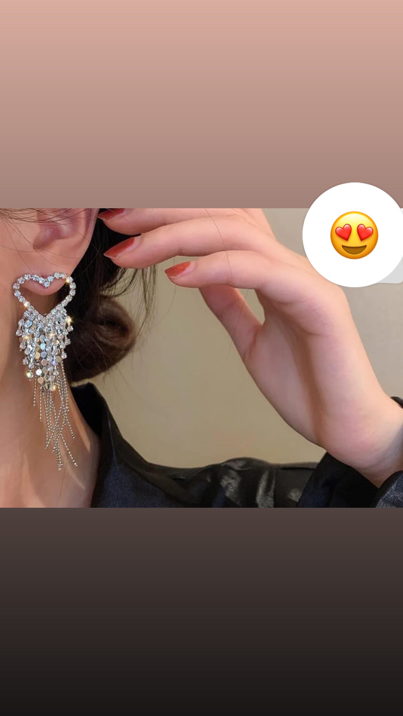 Aretes fancy corazón