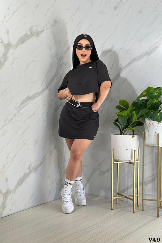 Set Aly falda short 4 piezas