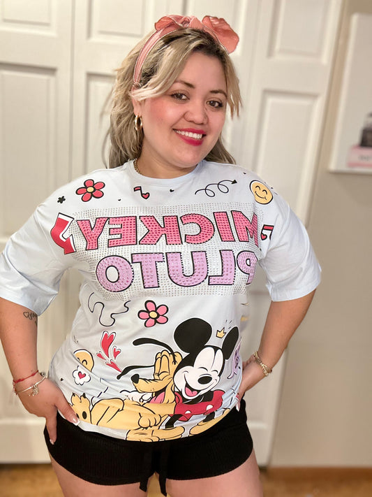 Playera Mickey-pluto
