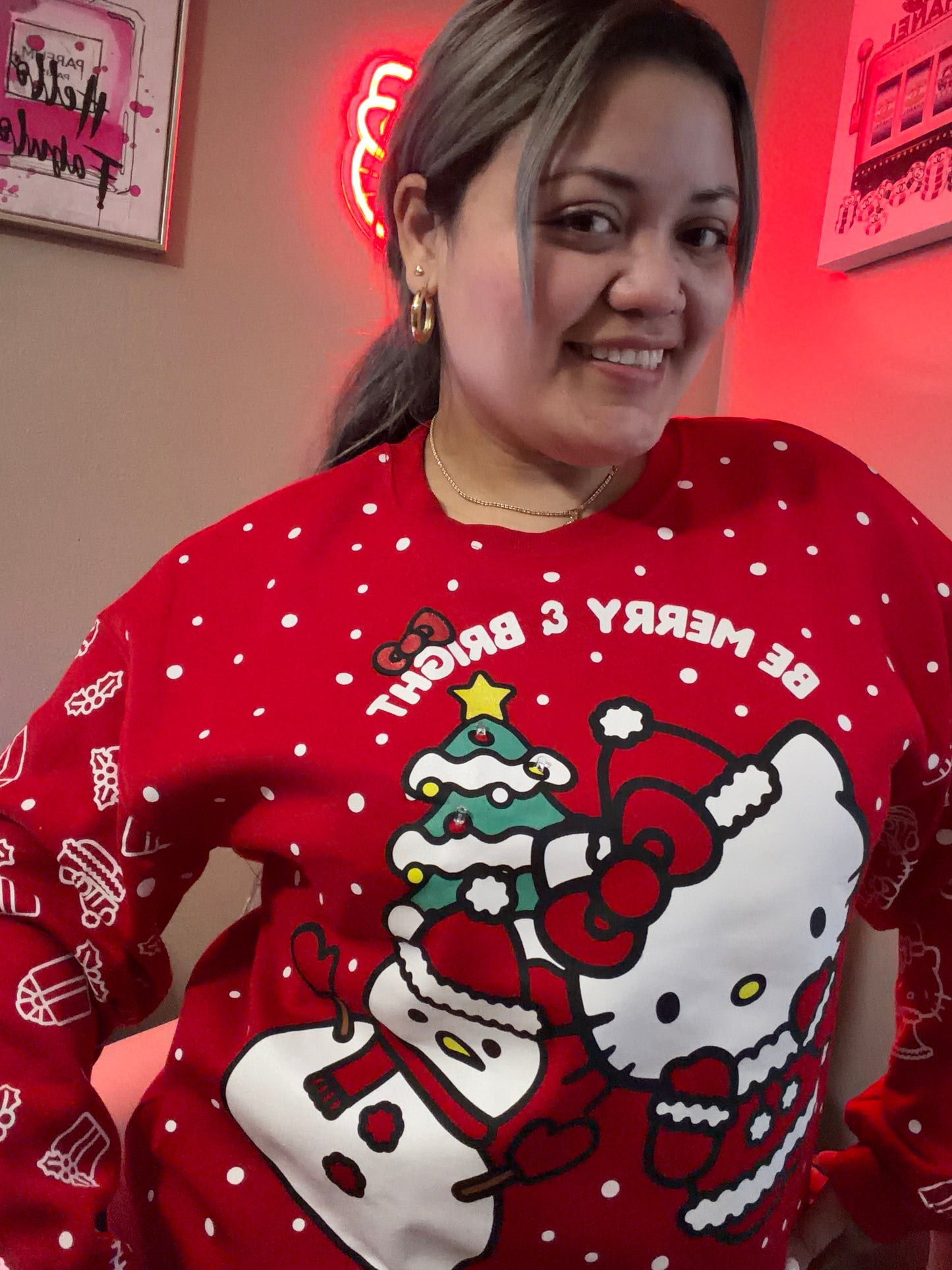 Suéter hello Kitty navideño