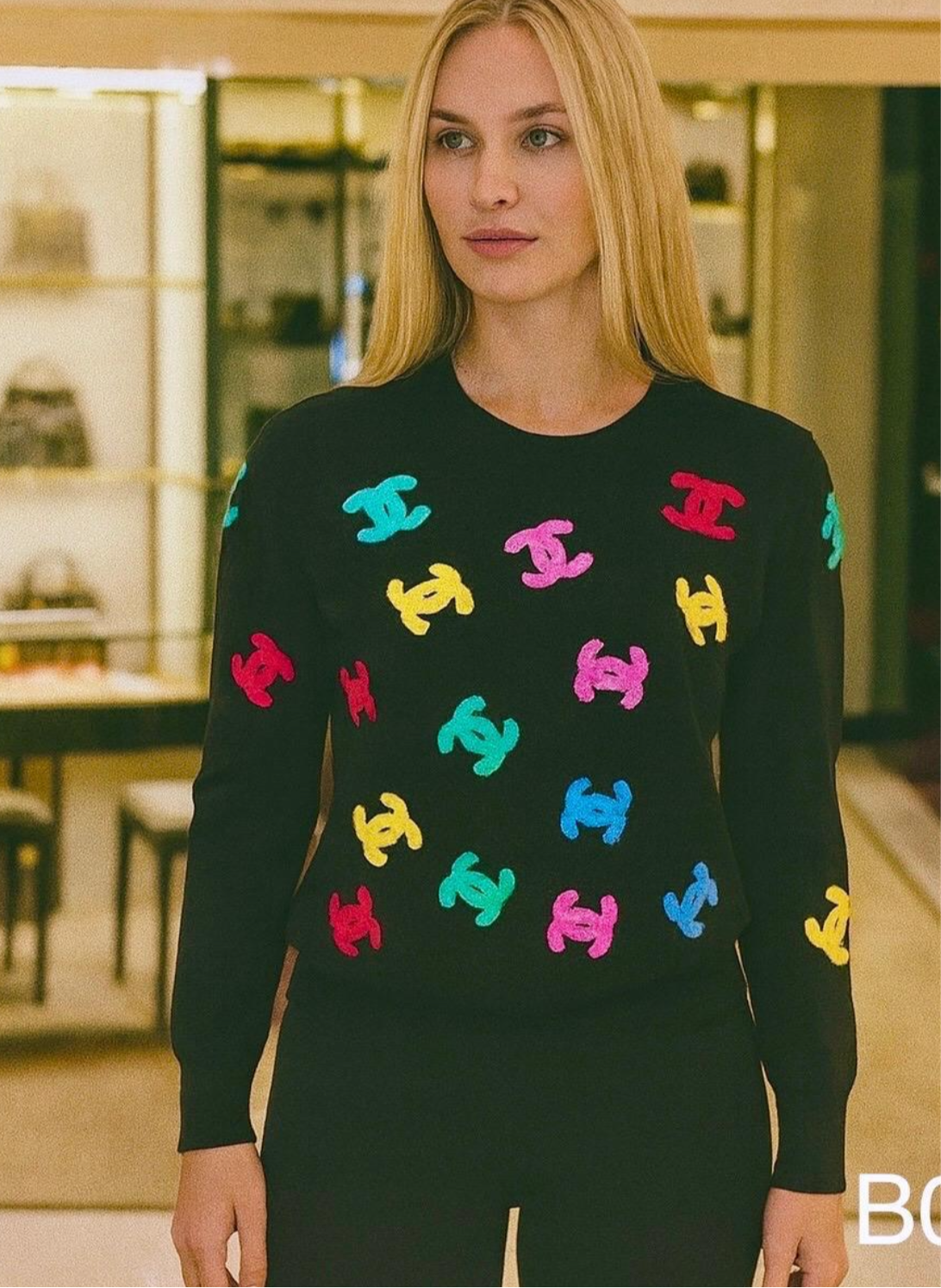 Suéter chula bordado