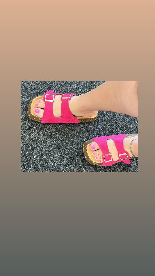 Sandalias fuchsia