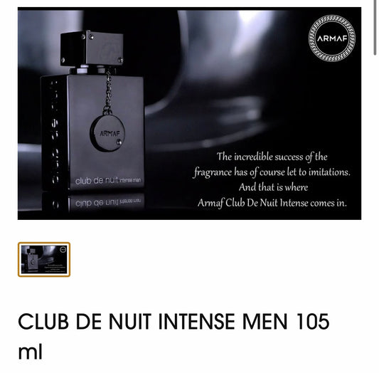 Club de NUIT Intense man