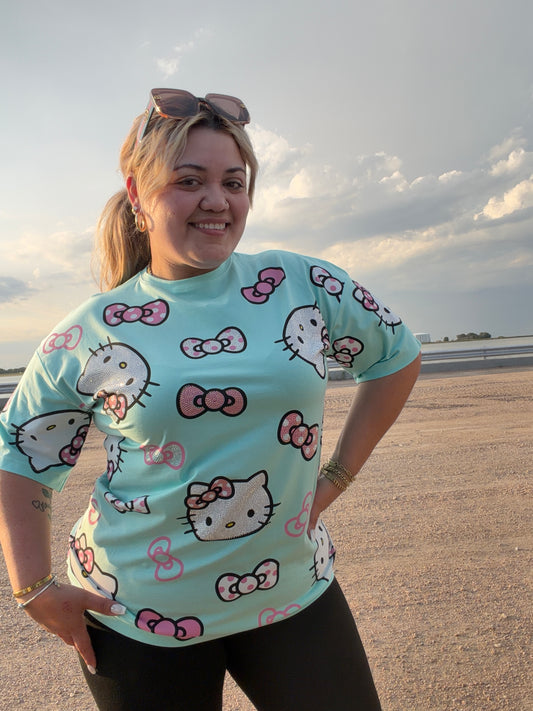 Playera hello Kitty 2 colores