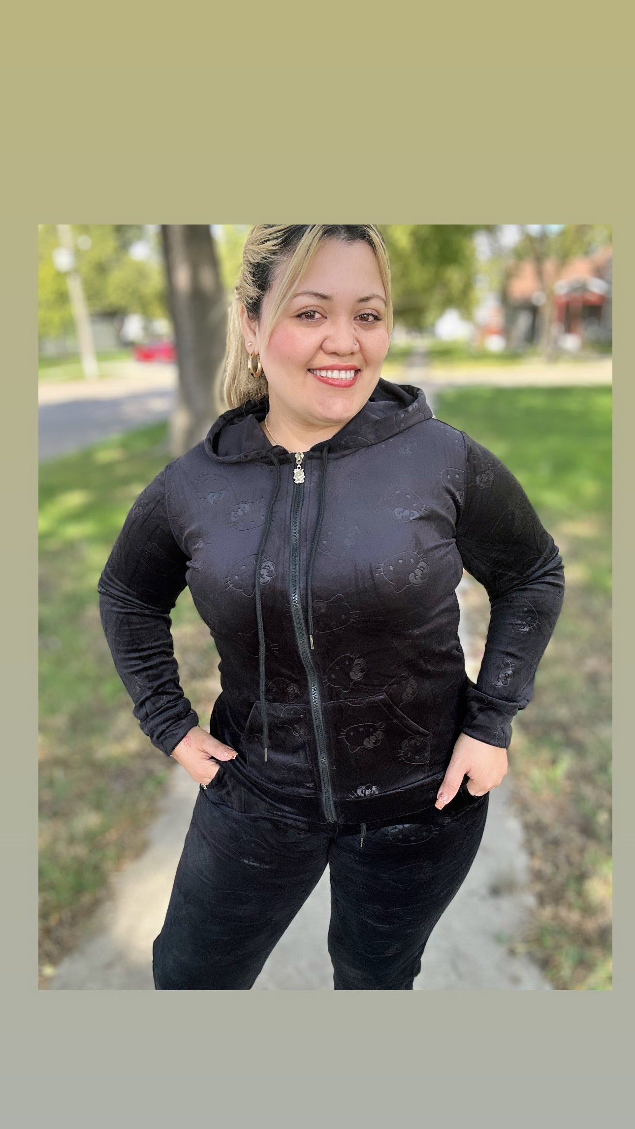 Set hello Kitty 🤎🖤 afelpado